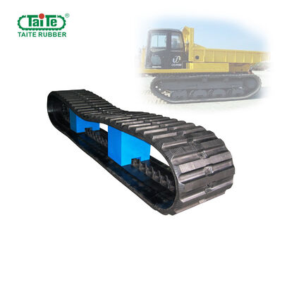 Un bon prix. Traces en caoutchouc de haute traction 800x150x67 avec une bande de roulement en caoutchouc dur pour le support Komatsu CD110R en ligne