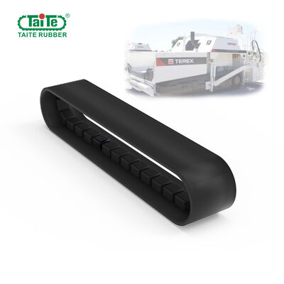 Un bon prix. Le haut caoutchouc de machine à paver de vitesse courante dépiste moins de représentation anti-vieillissement de vibration en ligne