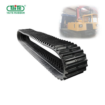Un bon prix. Traces de caoutchouc de déchargeuse personnalisées 700X100X80 ISO9001: 2015 Certifié avec une force de traction élevée pour Hitachi CG 45 Carrier en ligne