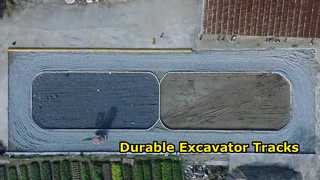 Montre : L'excavatrice en caoutchouc de largeur de 400 mm chenilles T400 X 72,5 X 72W pour HITACHI EX50 - EX55 Showcase